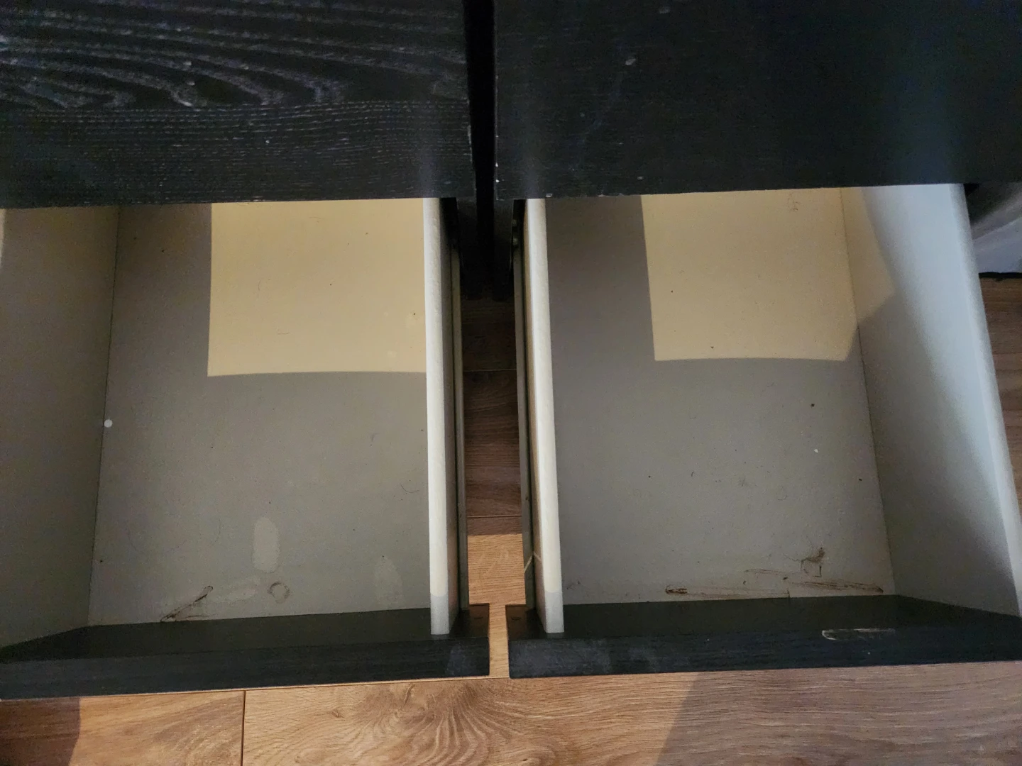 Malm 2 drawer Nightstands - Set of 2 Black/Brown - photo 3