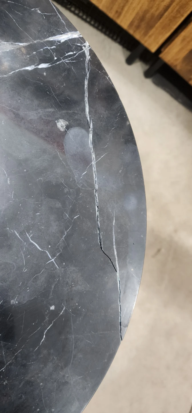 Round Marble Top Side Table - photo 3