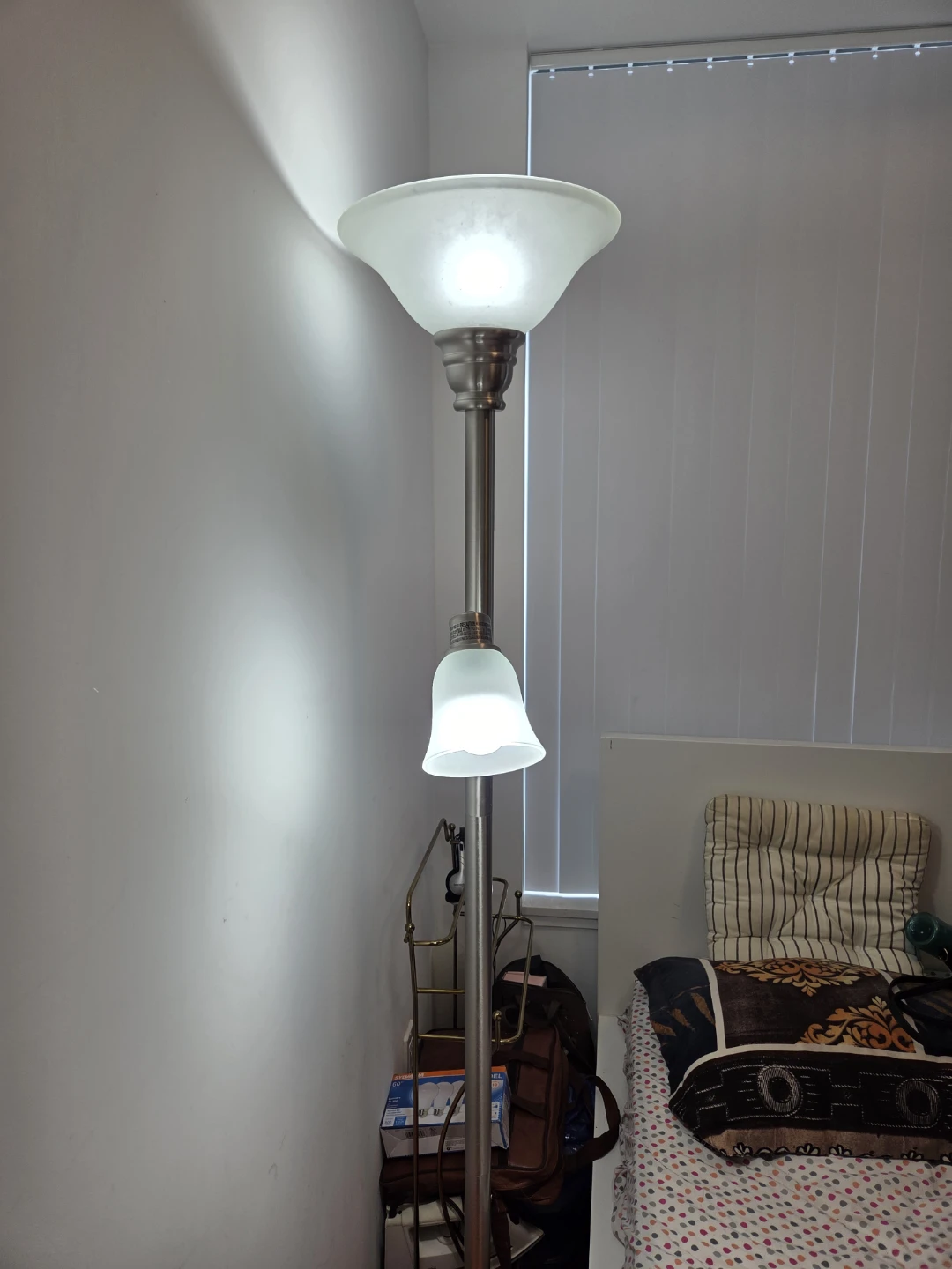 Torchiere Floor Lamp with Dual Lights - photo 3