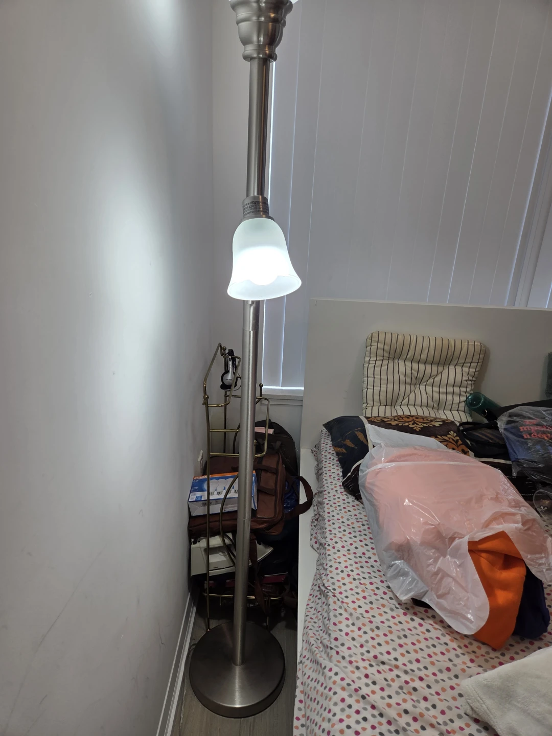 Torchiere Floor Lamp with Dual Lights - photo 4