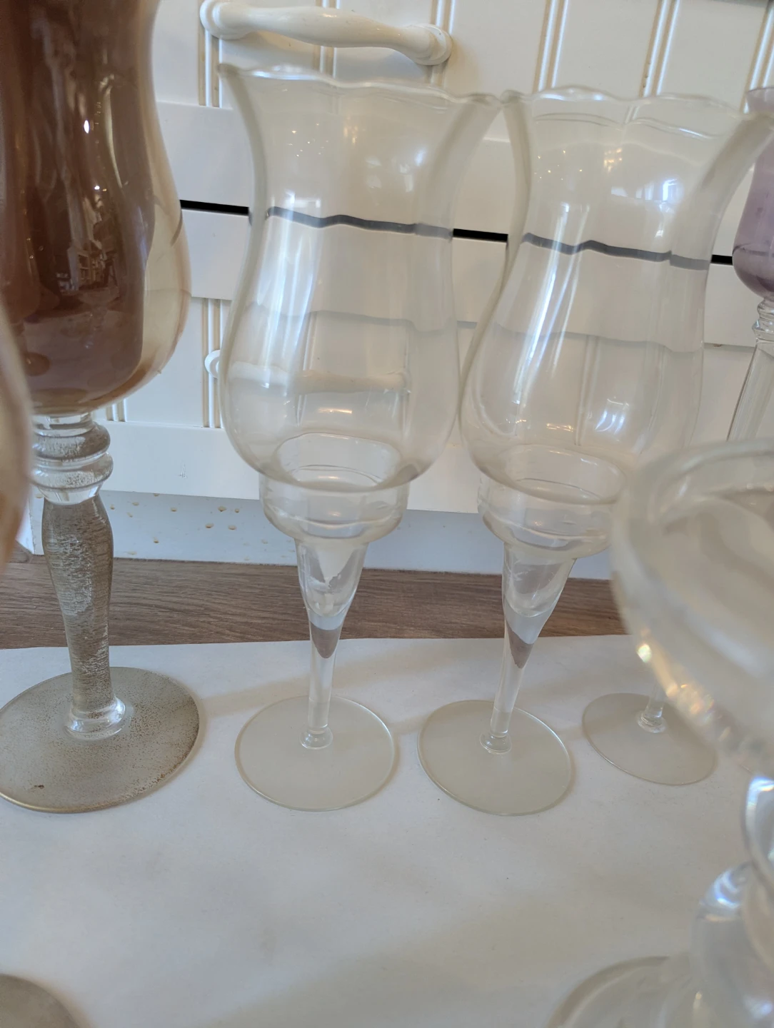 Assorted Glass Candle Holders and Vases (13 pieces) - photo 4