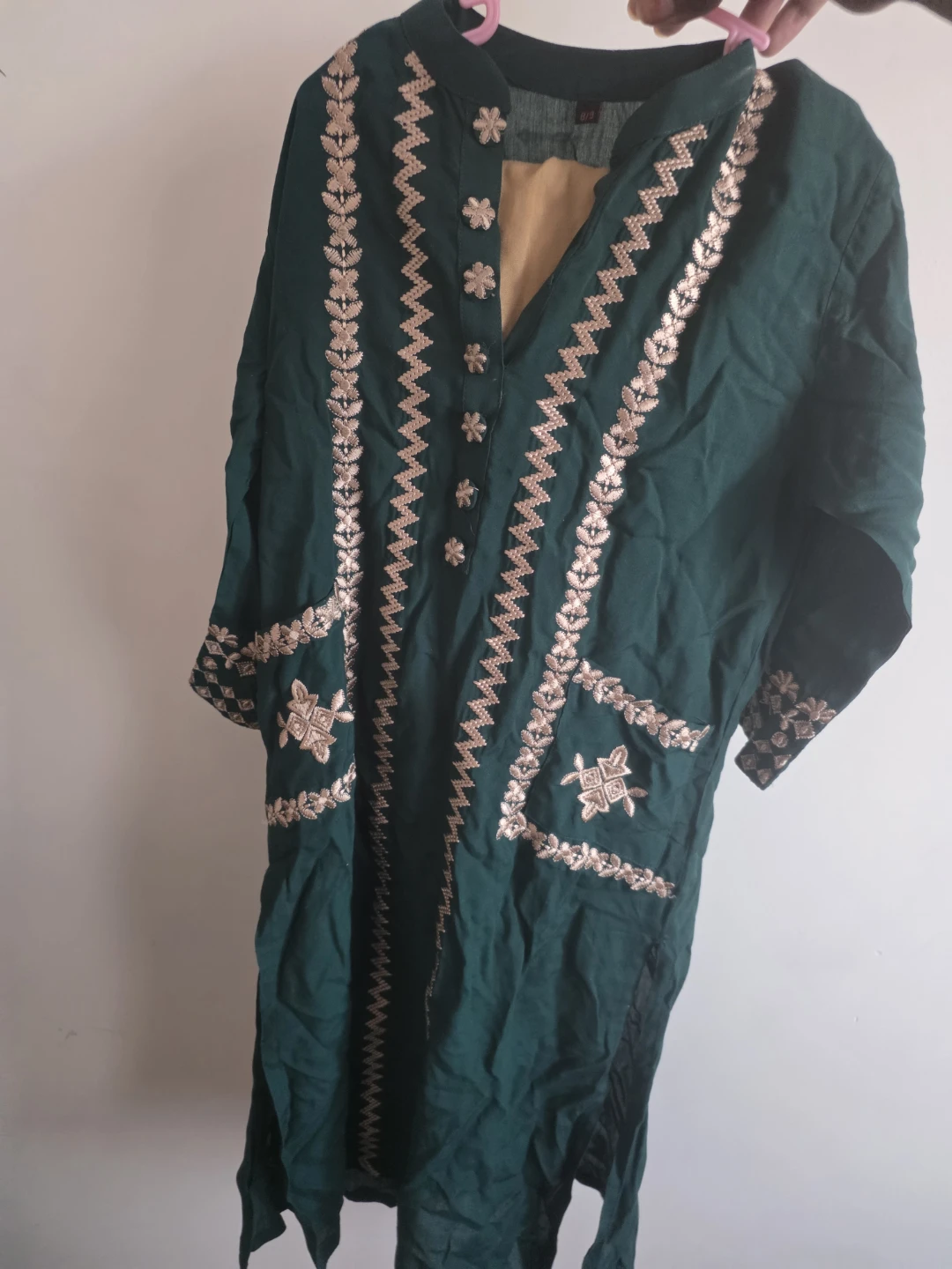 Green Embroidered shalwar kameez