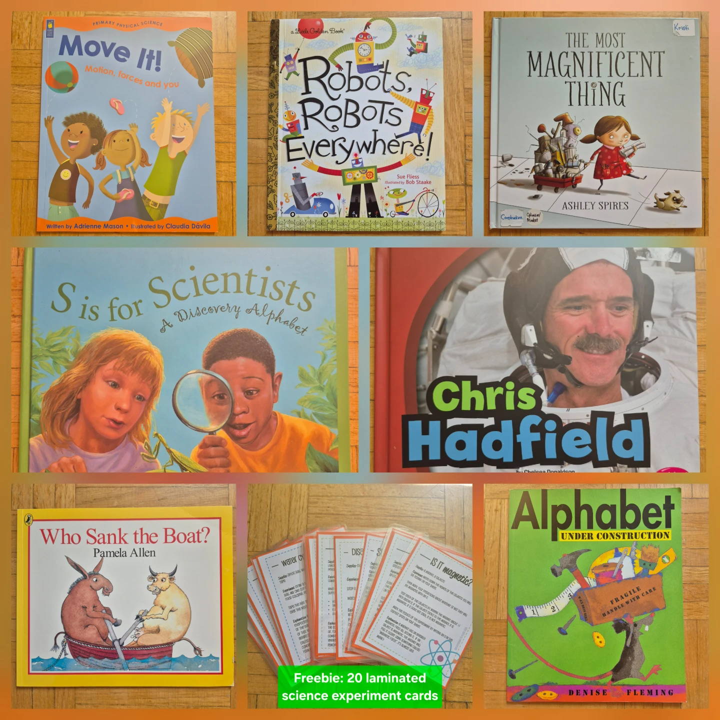 Set of 7 STEM books for Kindergarten