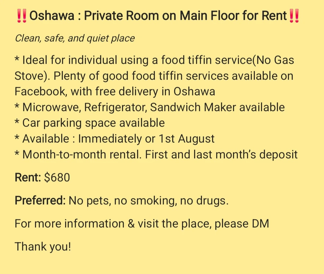 ‼️Oshawa : Private Room on Main Floor for Rent‼️ - photo 2