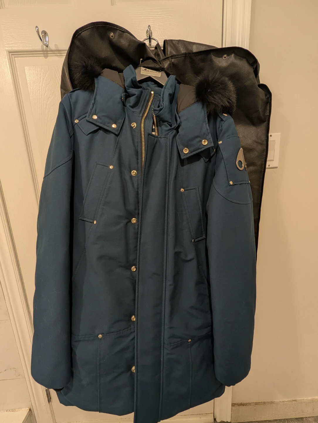 Moose Knuckles Navy Blue Parka - photo 2