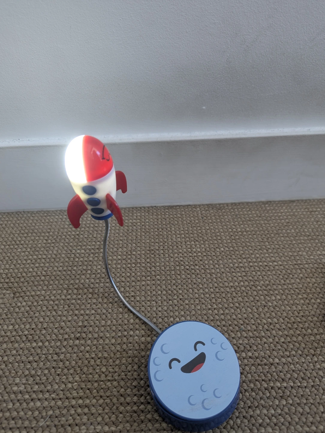 Rocket and Moon Night Light