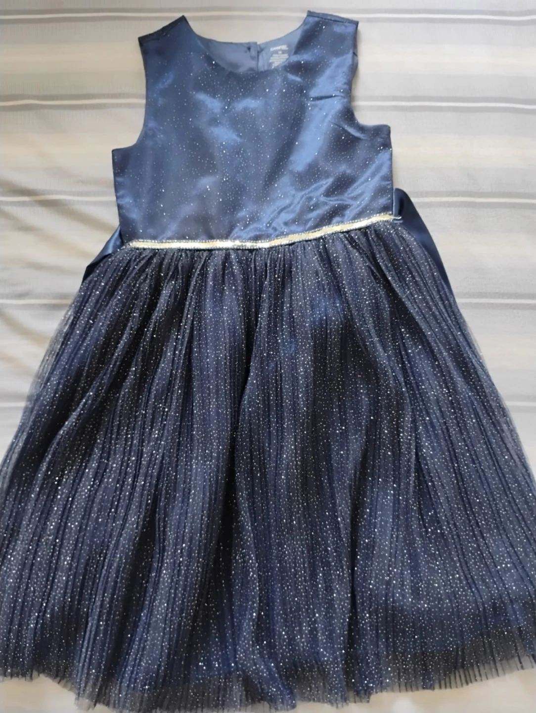 Girls Blue Sparkle Tulle Dress