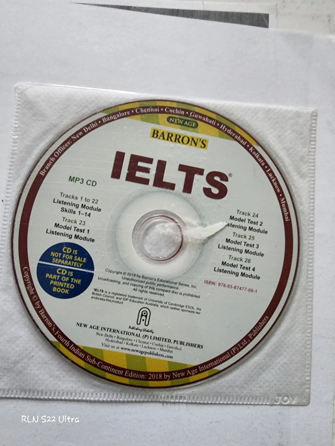 Barron's IELTS book