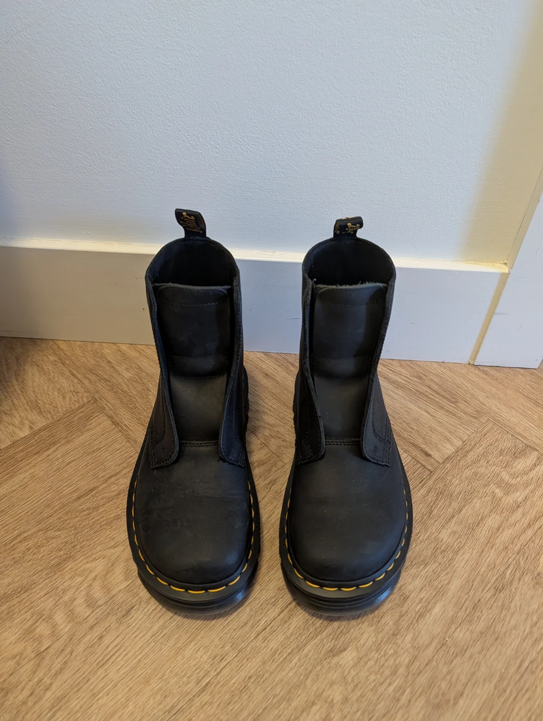 Dr. Martens Black Leather Boots Zebzag Laceless 37 - photo 2