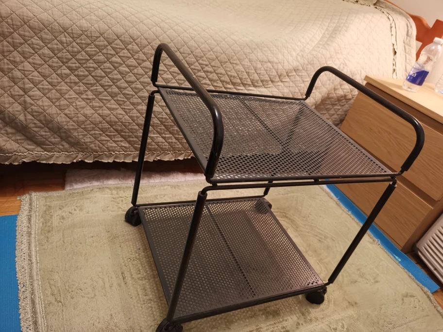 2-Tier Metal Utility Cart