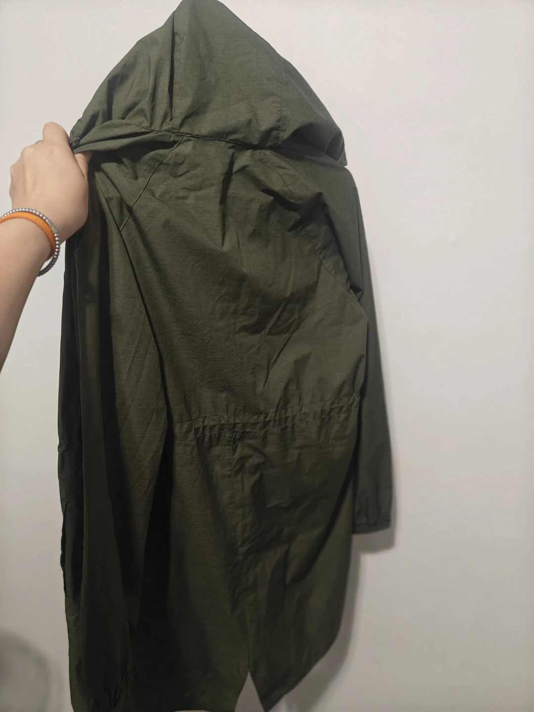 Green Hooded rain Jacket - photo 2