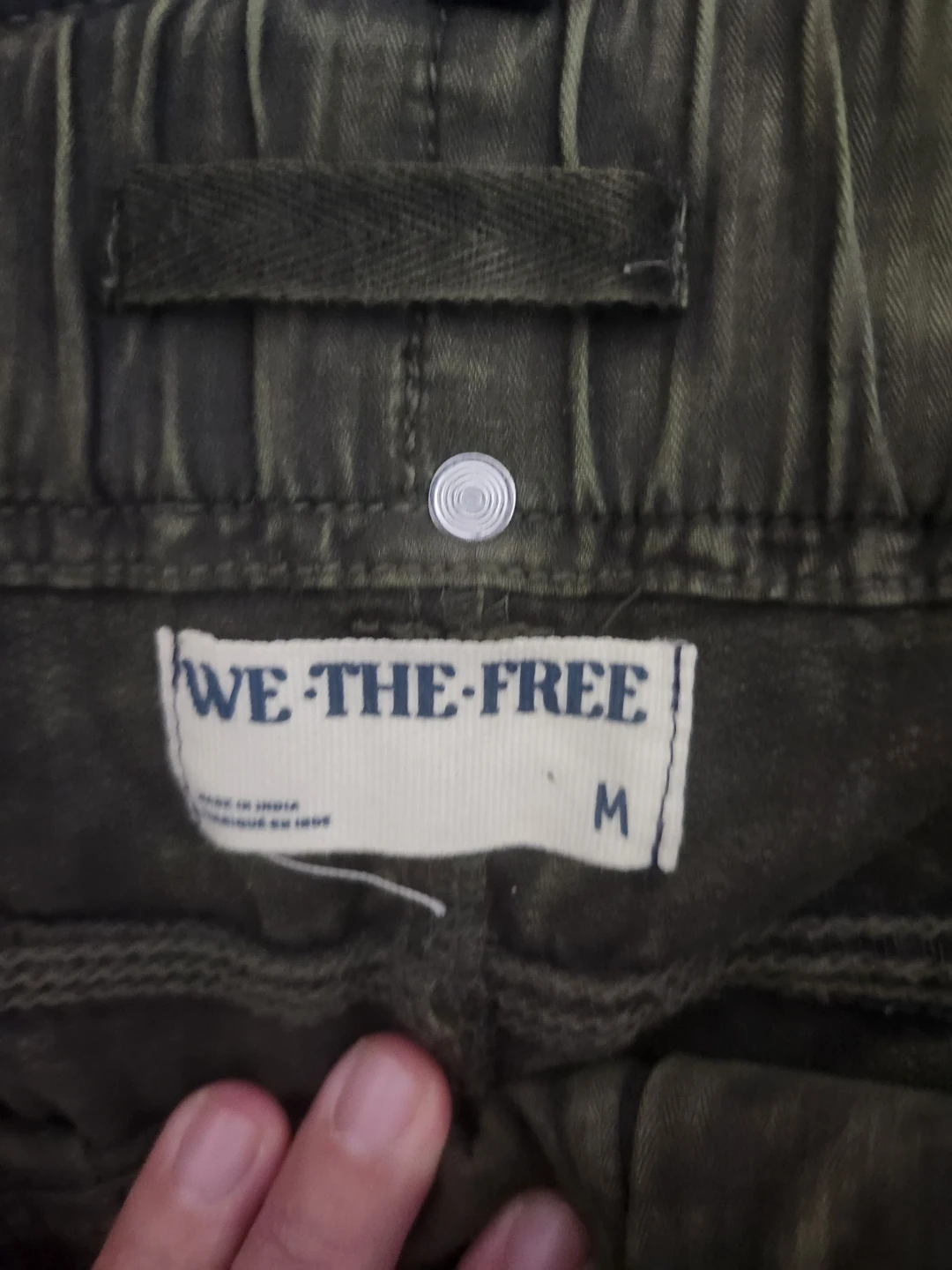 We The Free Olive Cargo Pants Size M - photo 3