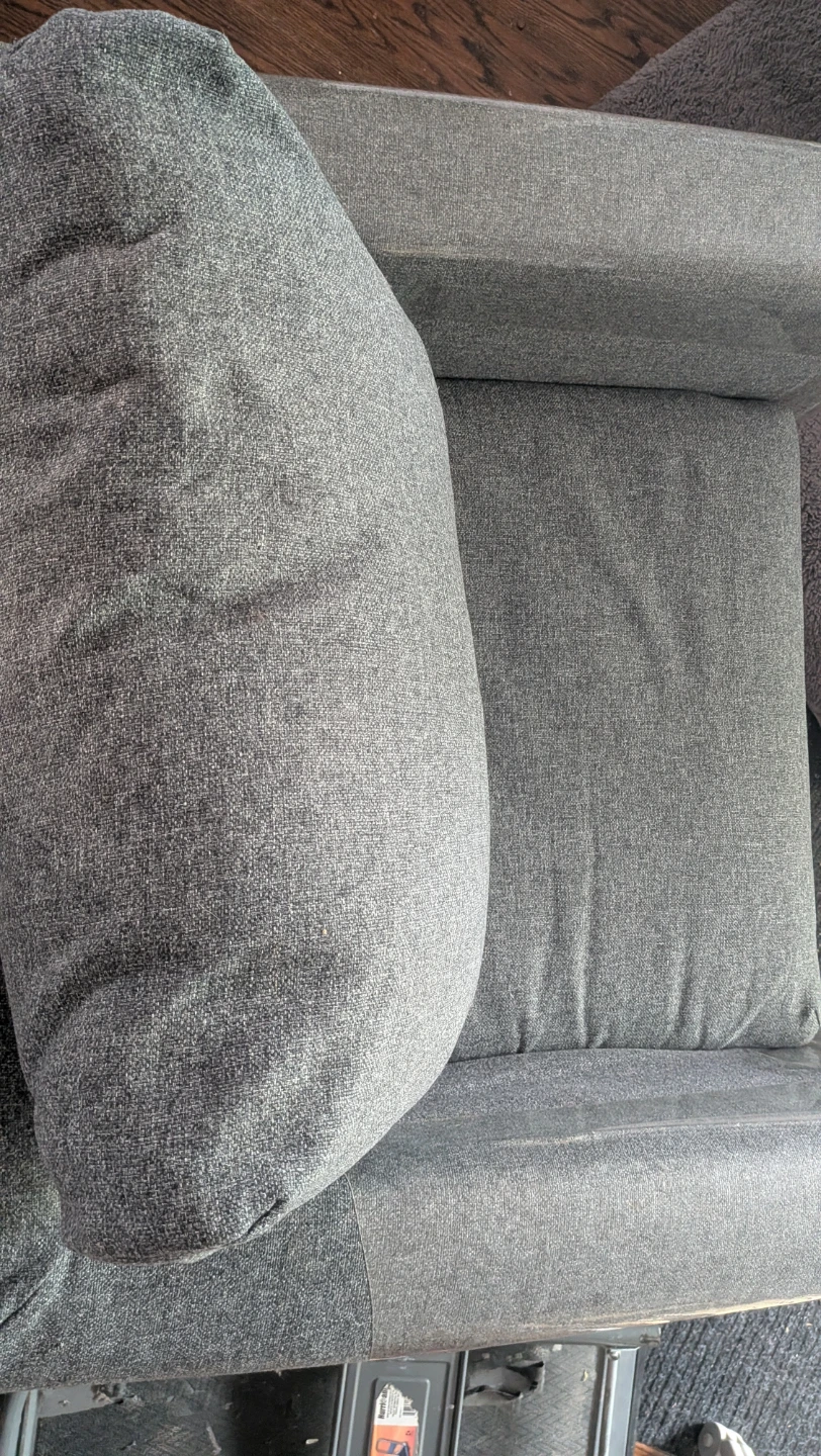 Ikea Grey Armchair washable cushion & back covers - photo 5