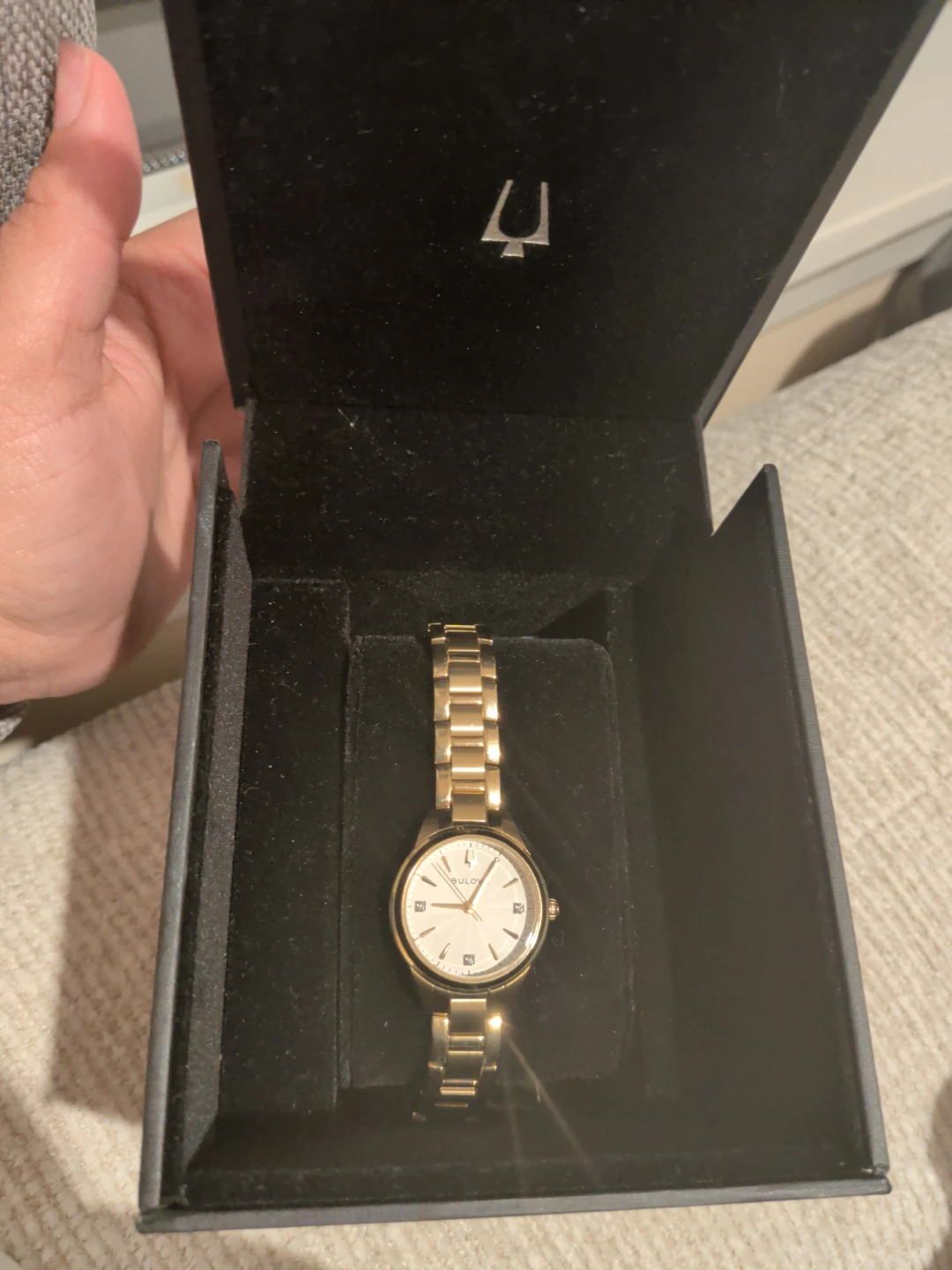 Bulova Gold-Tone Watch with Diamond Accents - photo 3