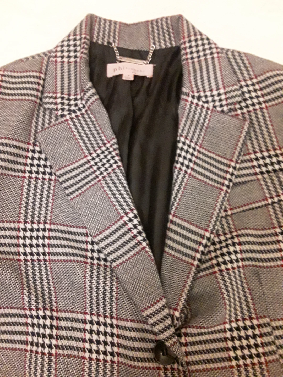 Philosophy Plaid Blazer - Size 4 - photo 3