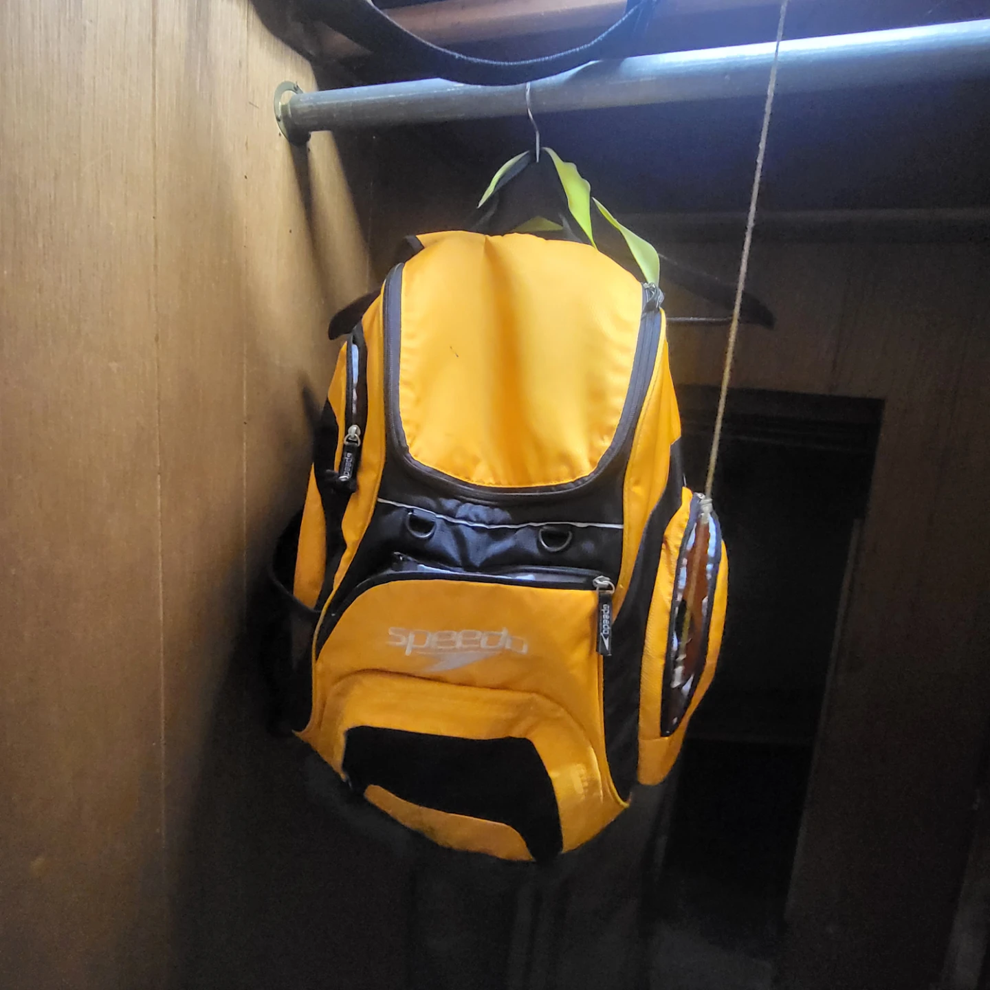 Speedo Yellow & Black Backpack