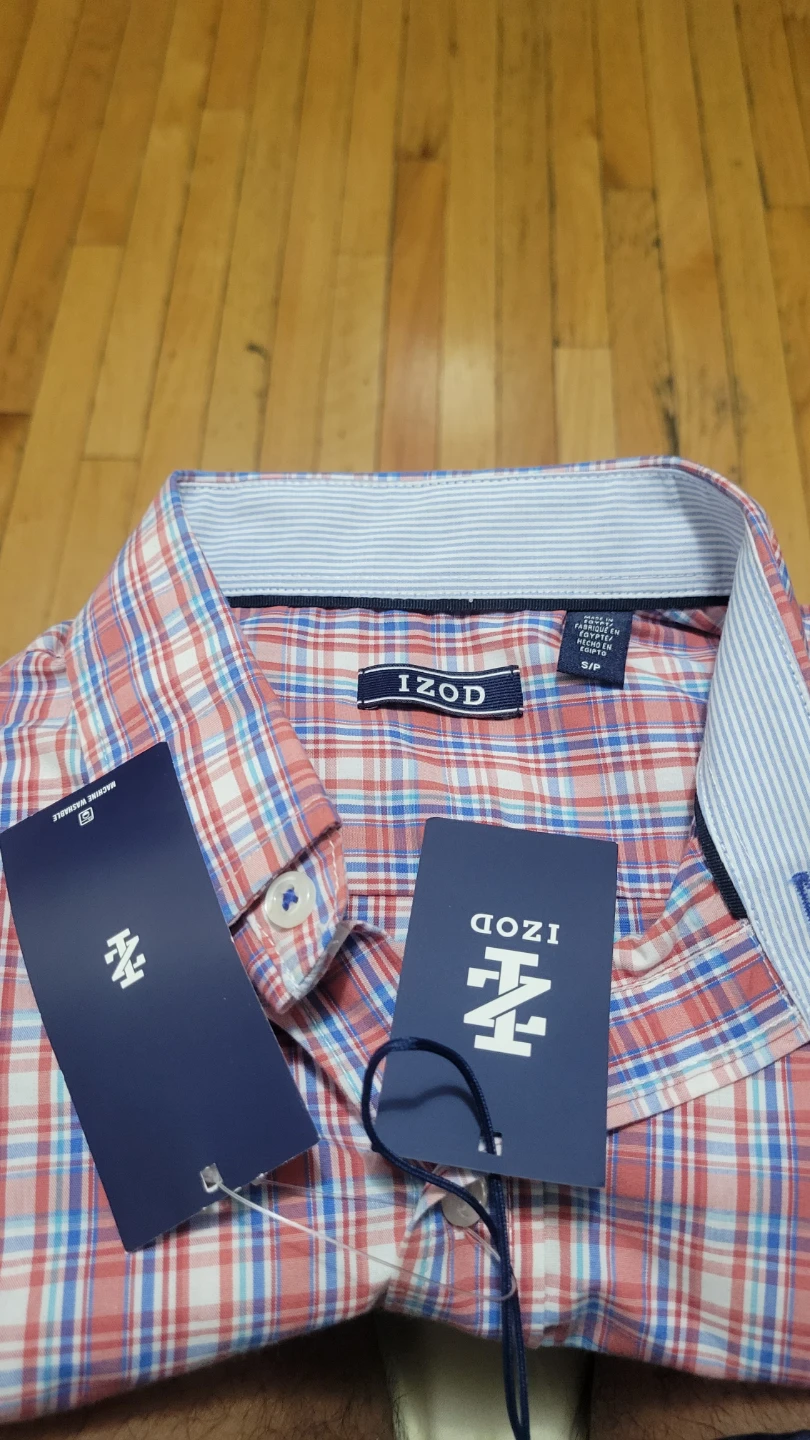 IZOD Men's Long Sleeve Plaid Shirt New - photo 2