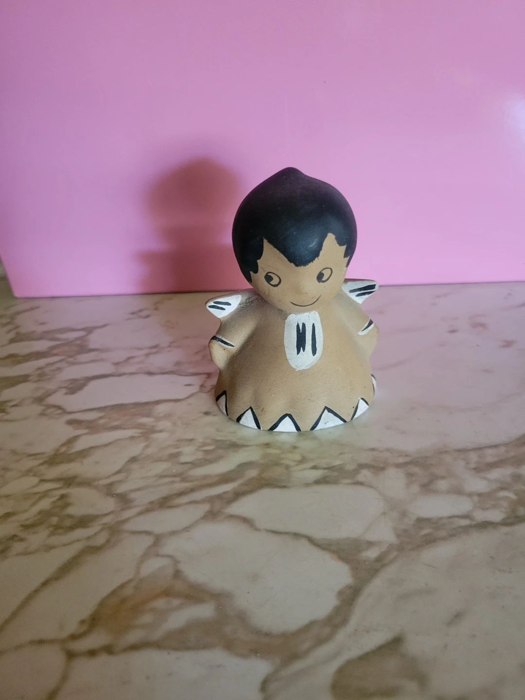 Hand painted Clay Bell Figurine
