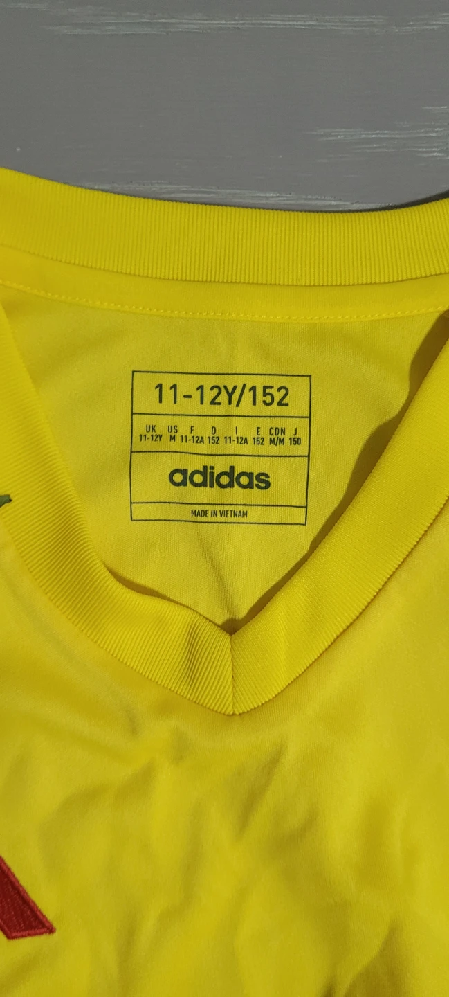 Adidas Youth Long Sleeve Soccer Jersey Yellow Size 11-12Y - photo 2