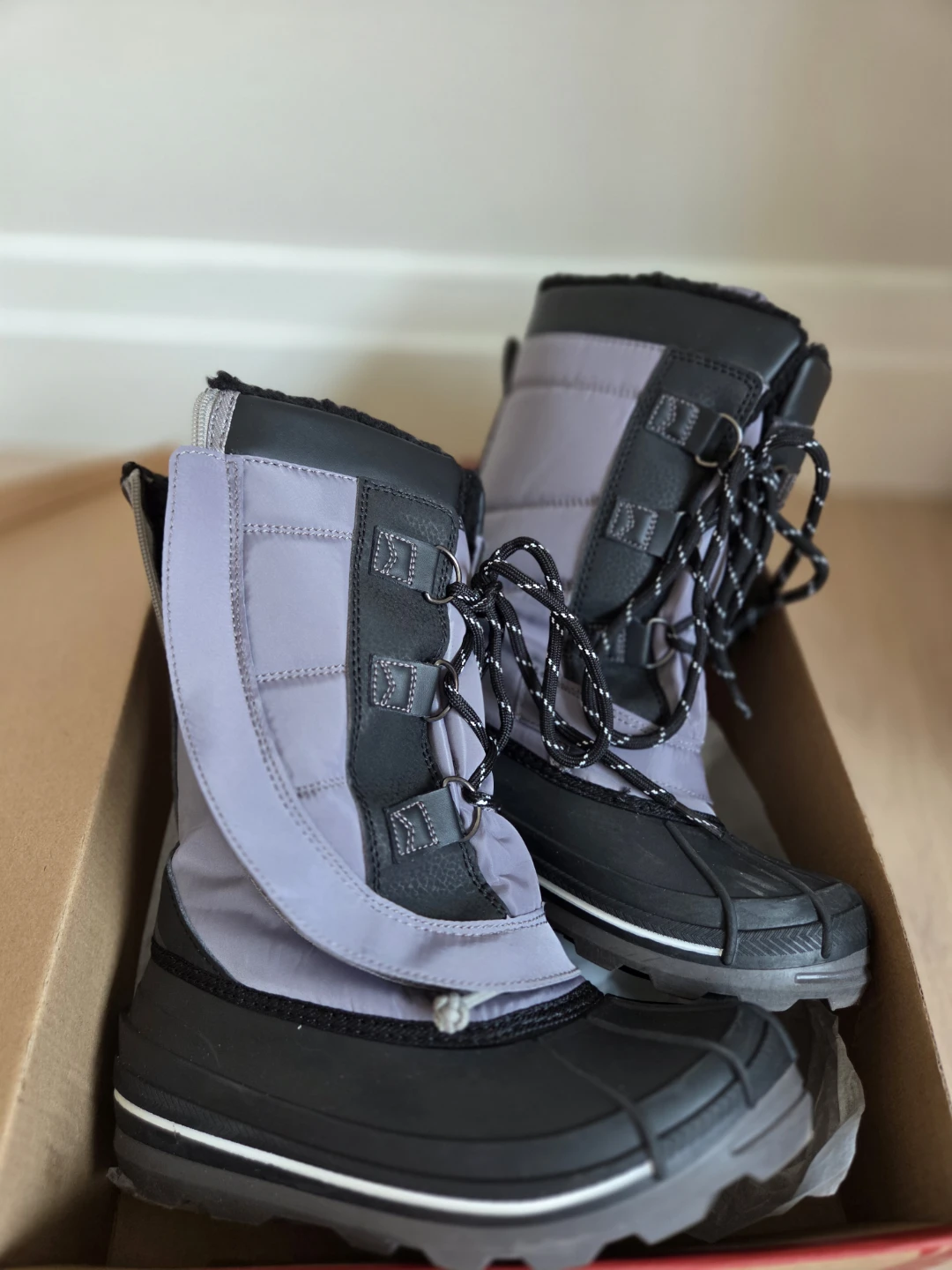 BILLY Ice II Kids Boots Black/Grey Size 3 US