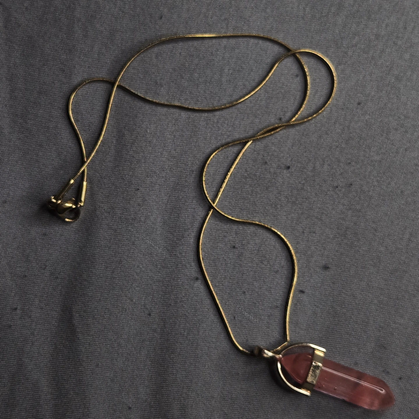 Pink Crystal Pendant Necklace - photo 3