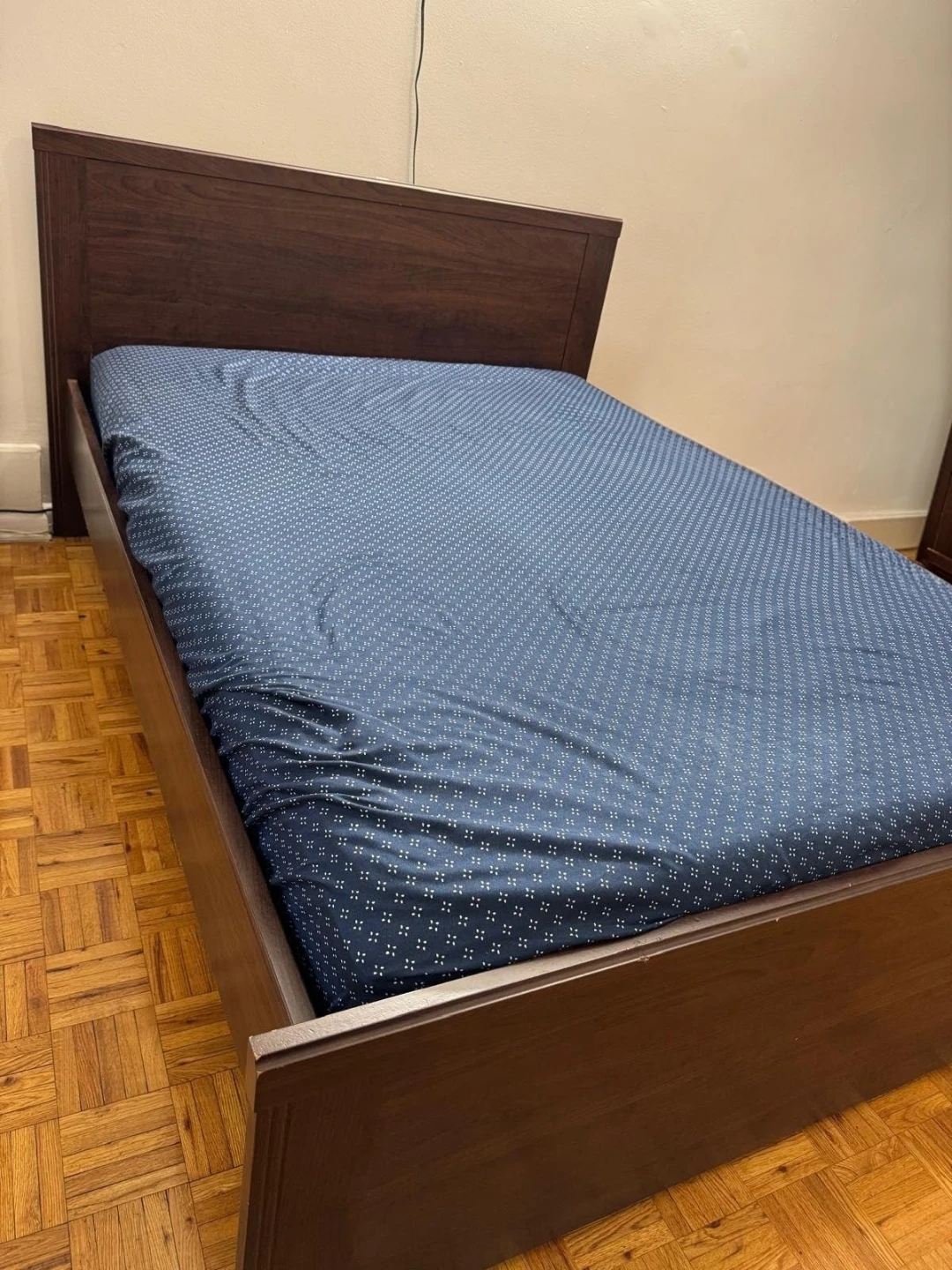 Double/Full Bed Frame + Mattress — $200 Firm - photo 3