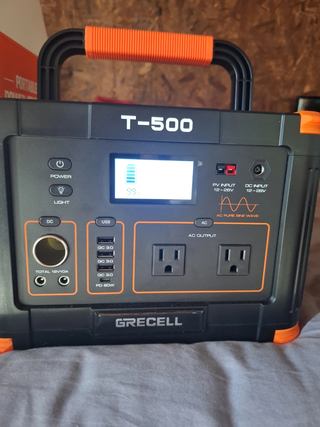 Brand new in box GRECELL T-500 Portable Power Station - photo 3