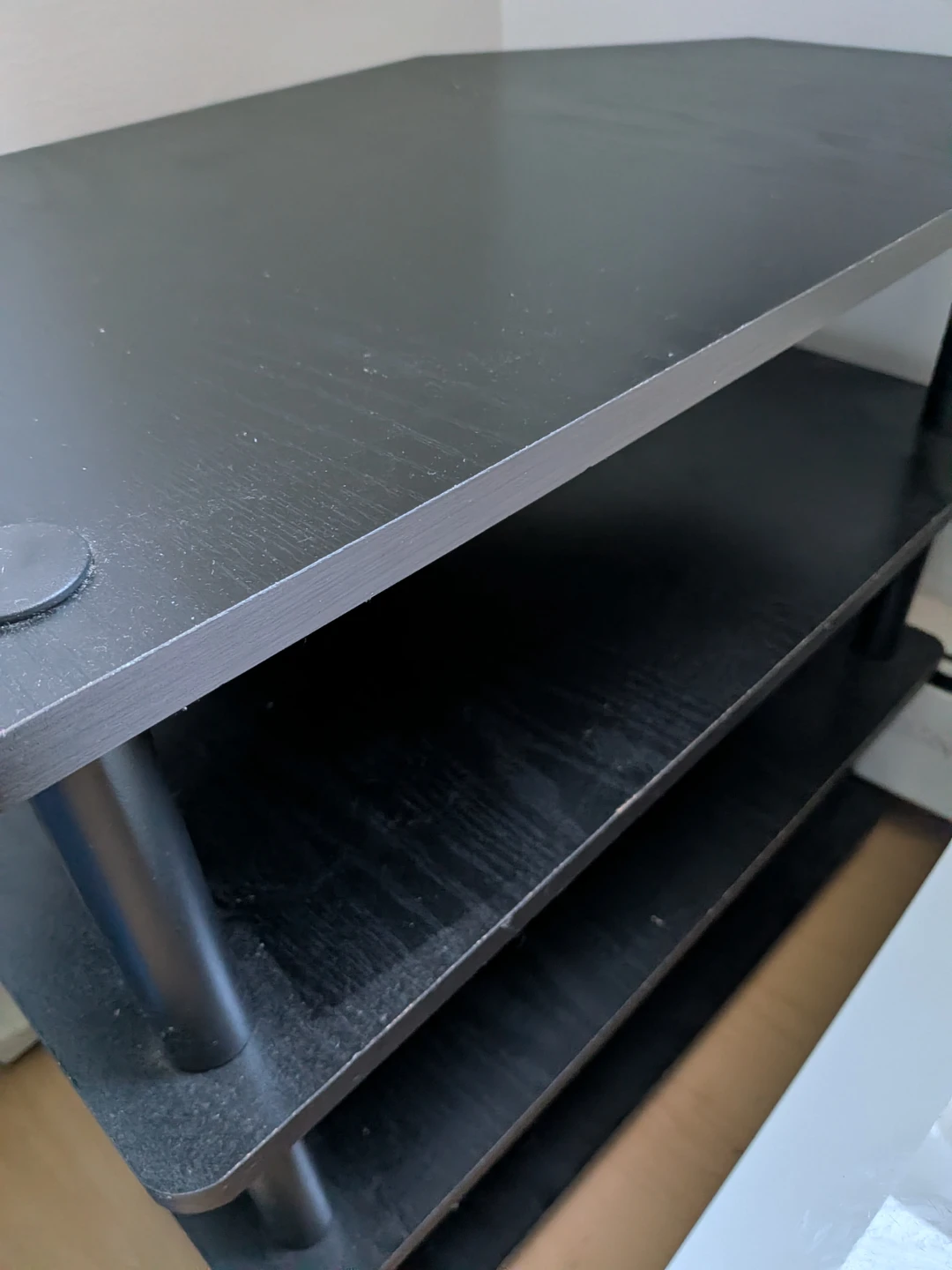 Black 3-Tier TV  Stand - photo 3