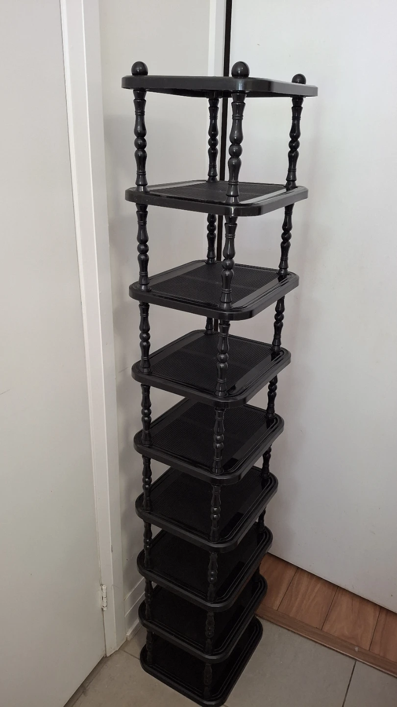 Black Corner Shelf Unit - photo 2