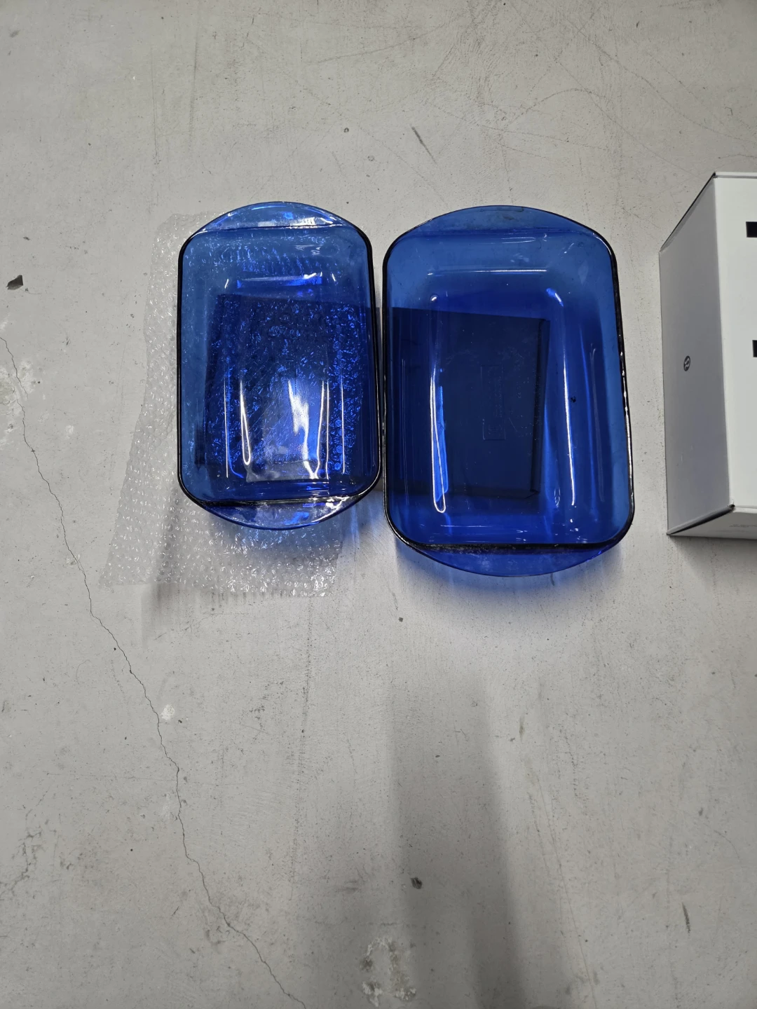 Set of 2 Cobalt Blue Glass Baking Dishes - photo 5
