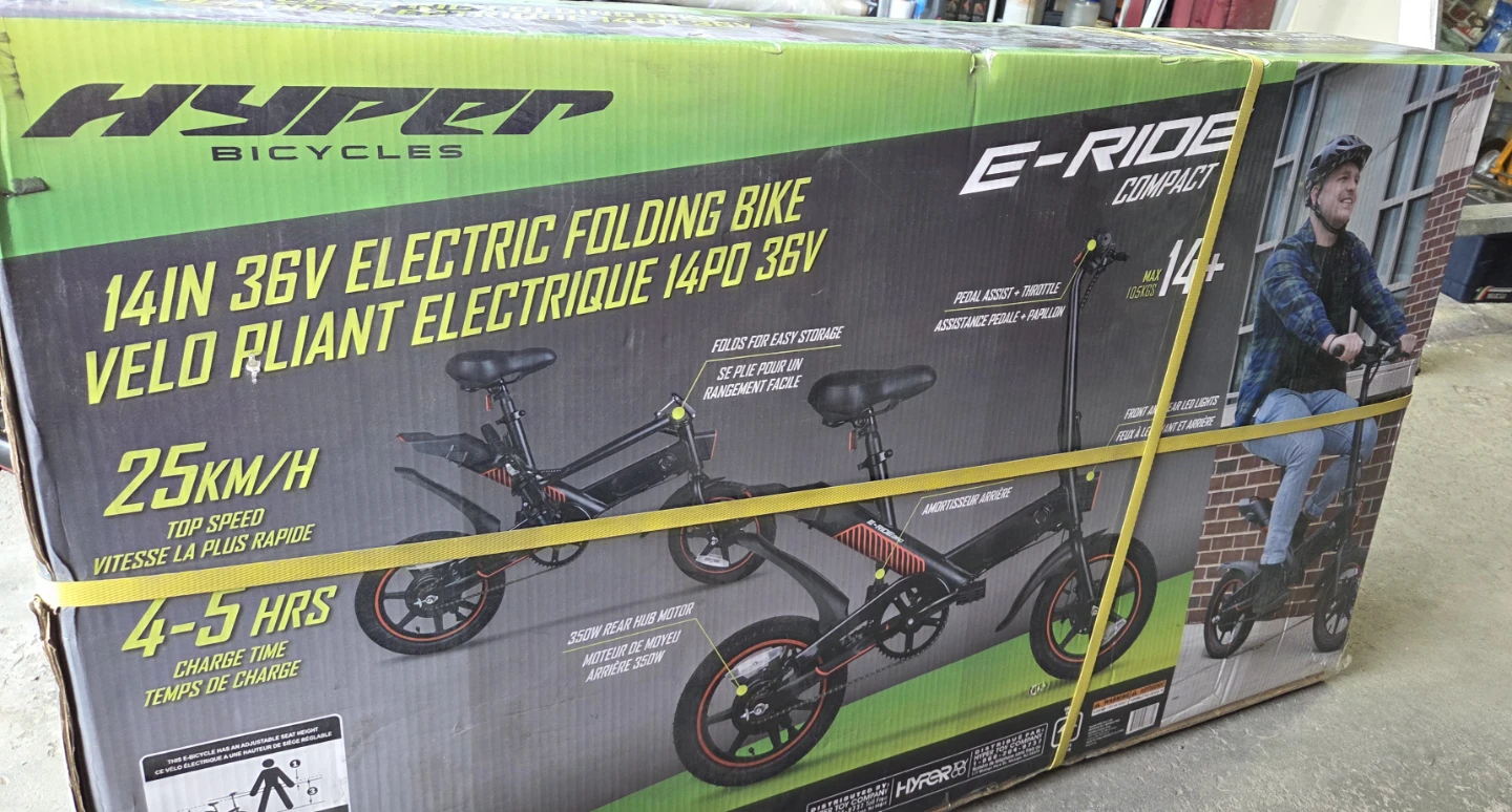 Hyper E-Ride Compact 14in Electric Folding Bike