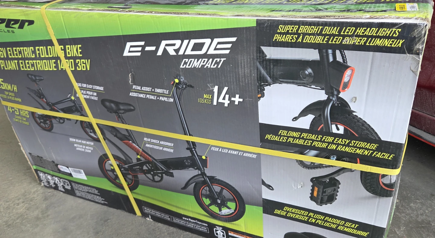 Hyper E-Ride Compact 14in Electric Folding Bike - photo 2