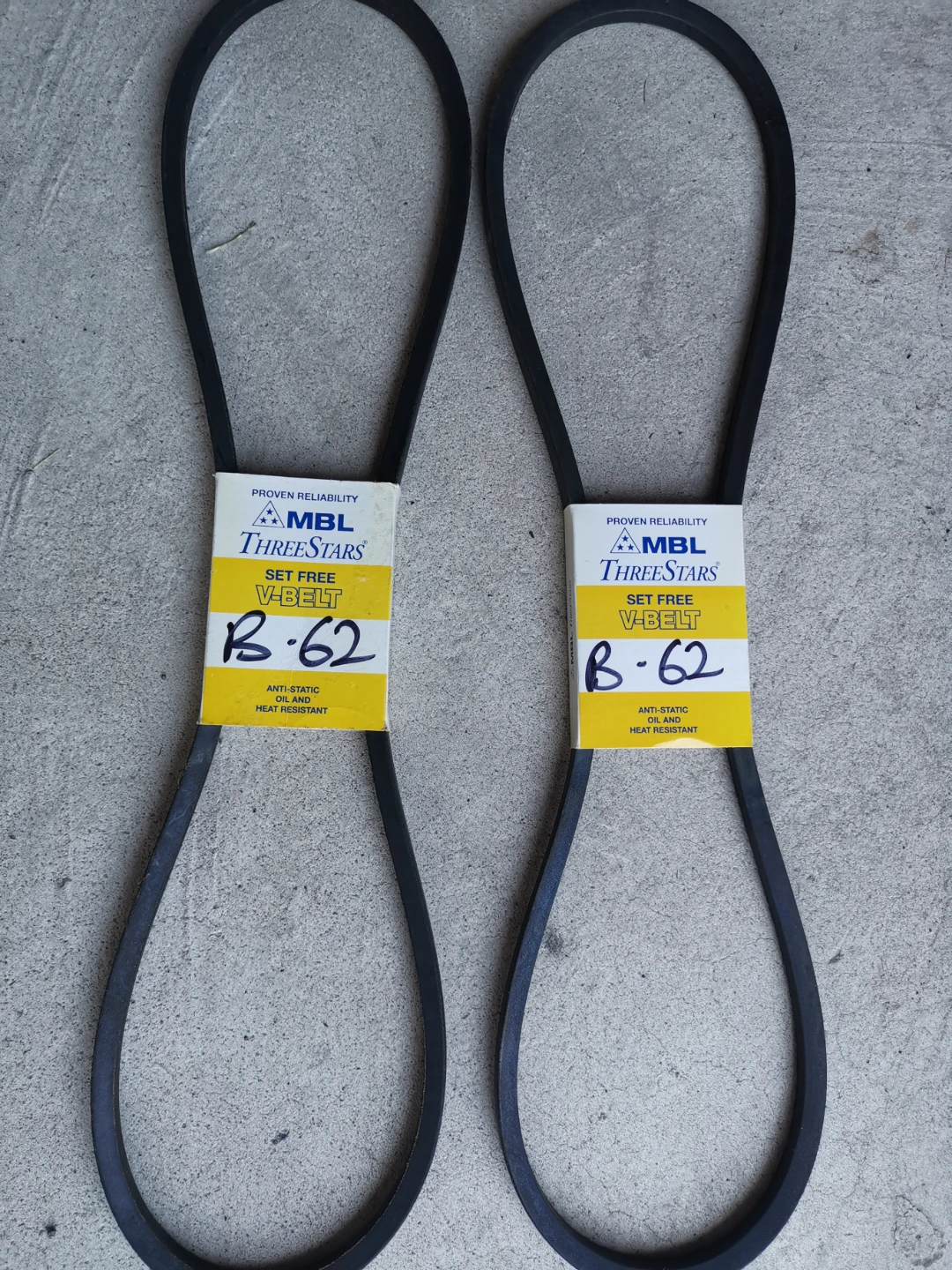 MBL Three Stars V-Belts (2x) B-62 - photo 2