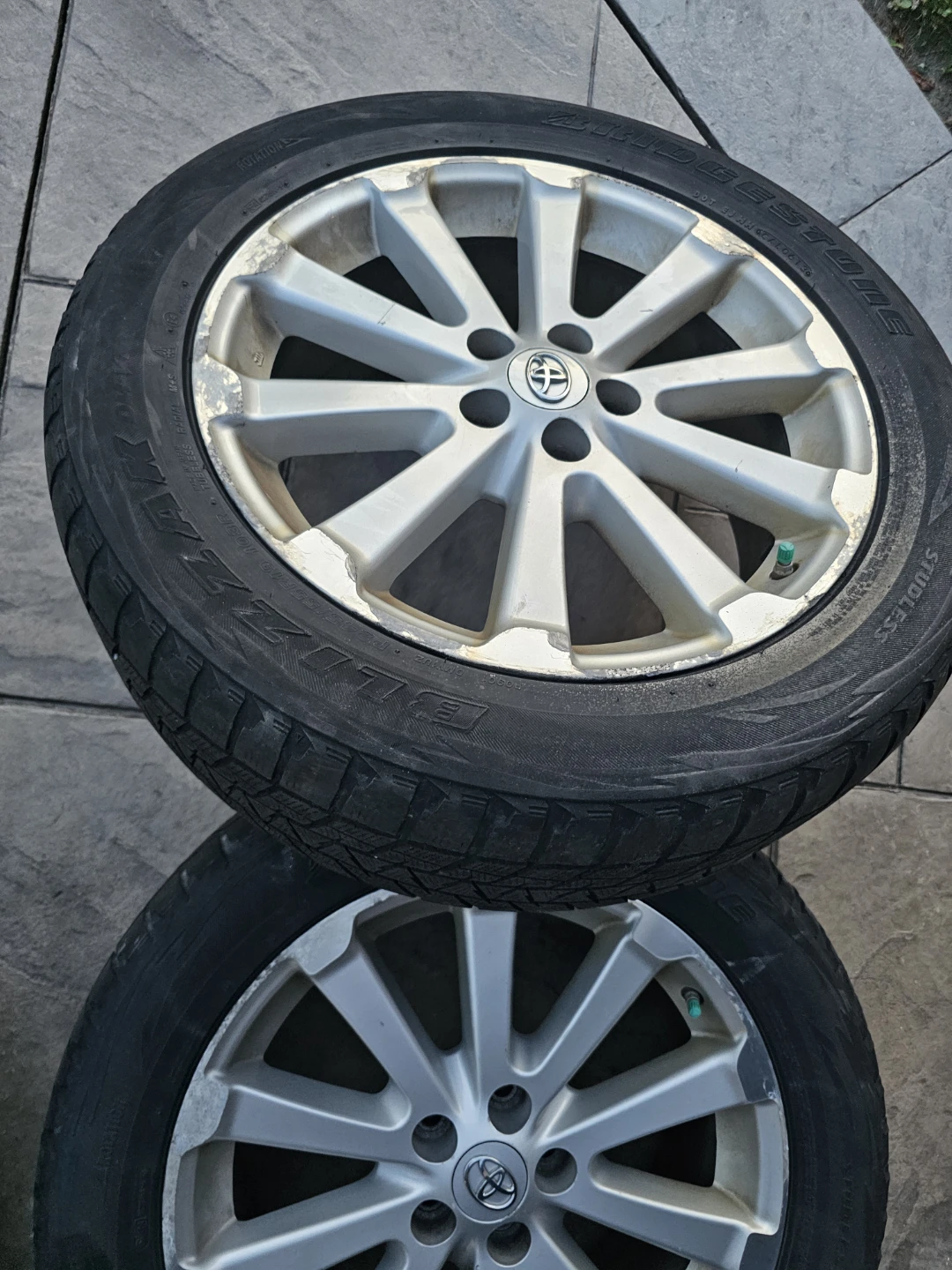 Toyota Alloy Wheels with Blizzard Tires - Set of 4