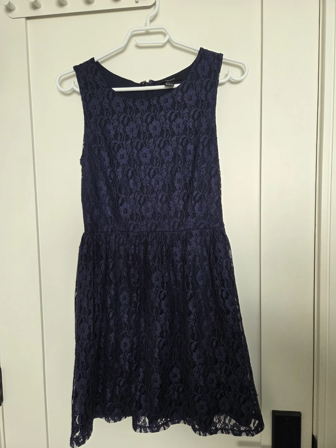 Forever 21 Navy Blue Lace Dress - Size S