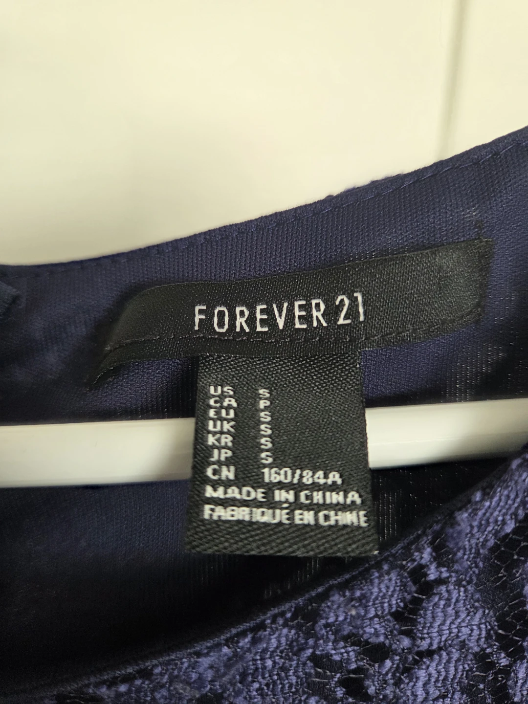Forever 21 Navy Blue Lace Dress - Size S - photo 2