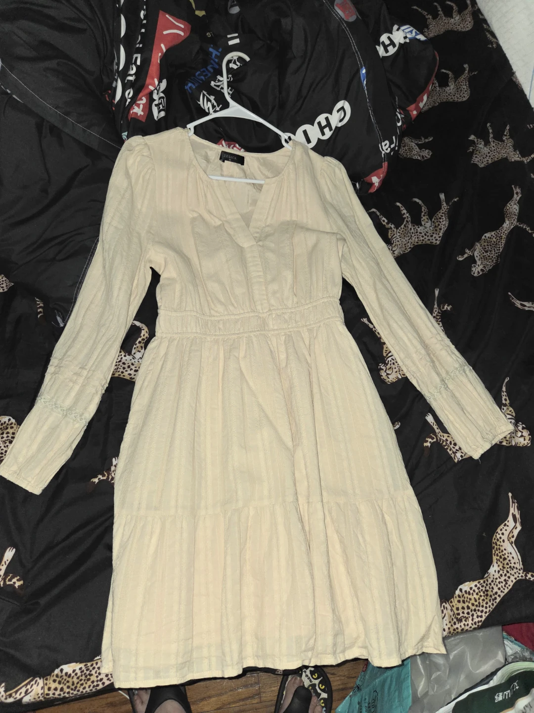 Jessica Light Yellow Tiered Dress
