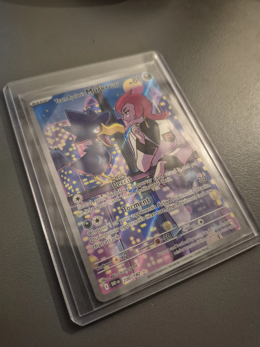 Team Rocket's Murkrow Pokemon Card - photo 3