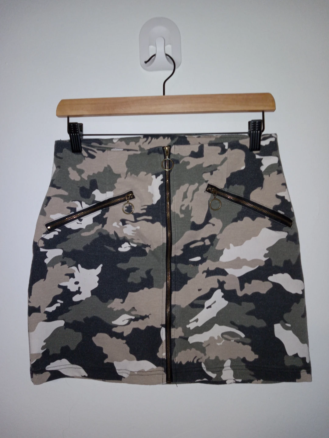 Ardene Camo Print Mini Skirt Size M