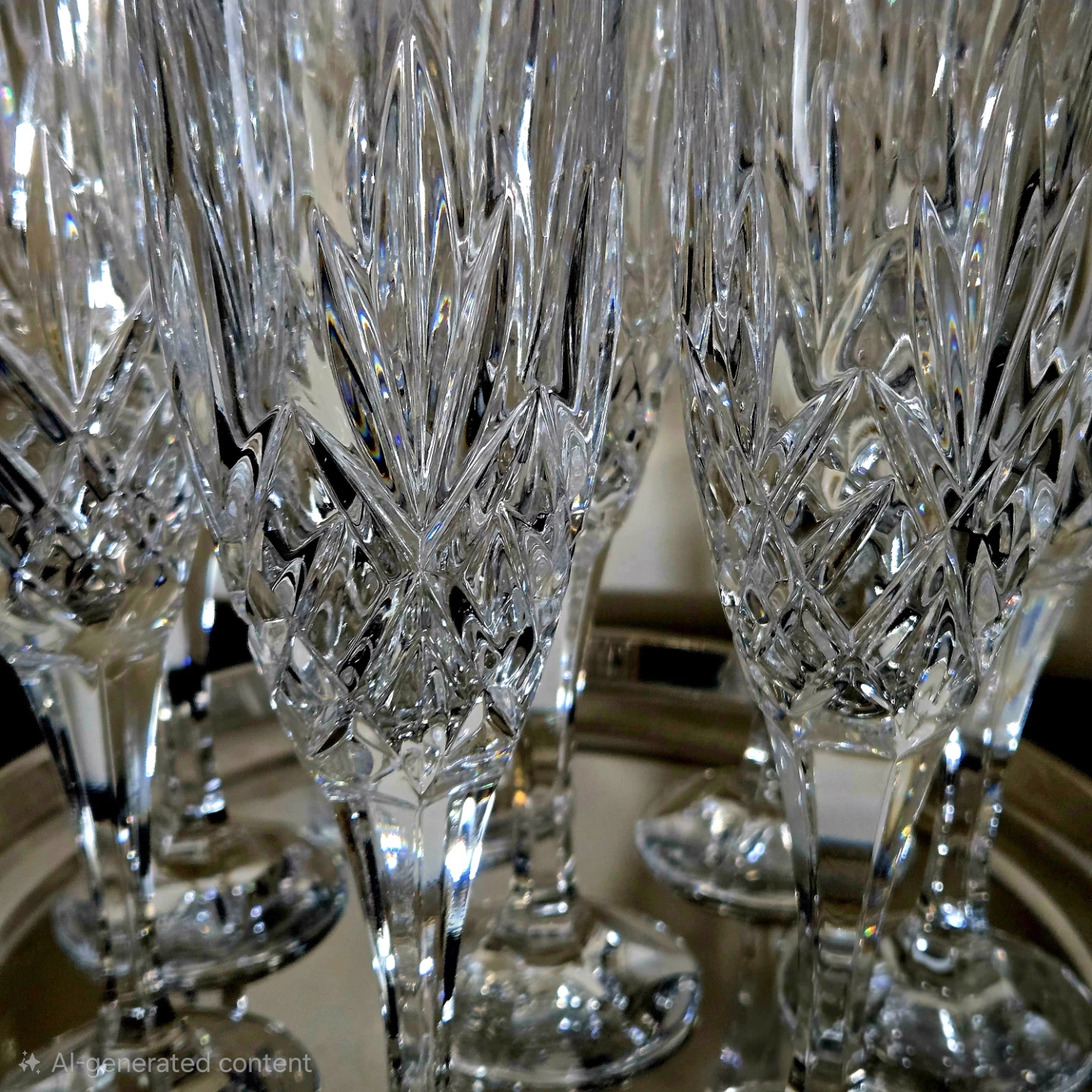 6-pc Godinger Dublin Collection "Shannon" Champagne Flutes - photo 4