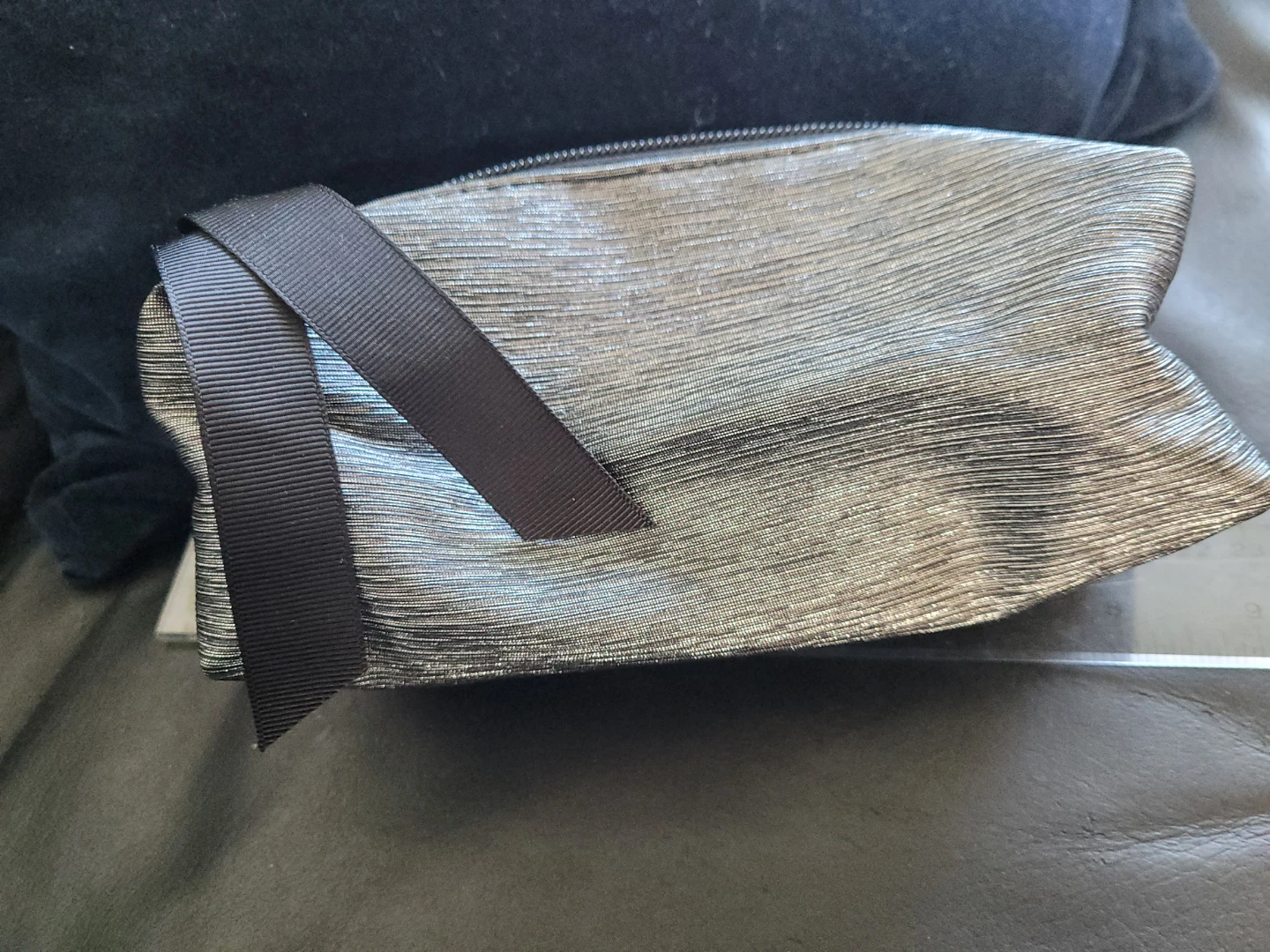 Silver Cosmetic Bag