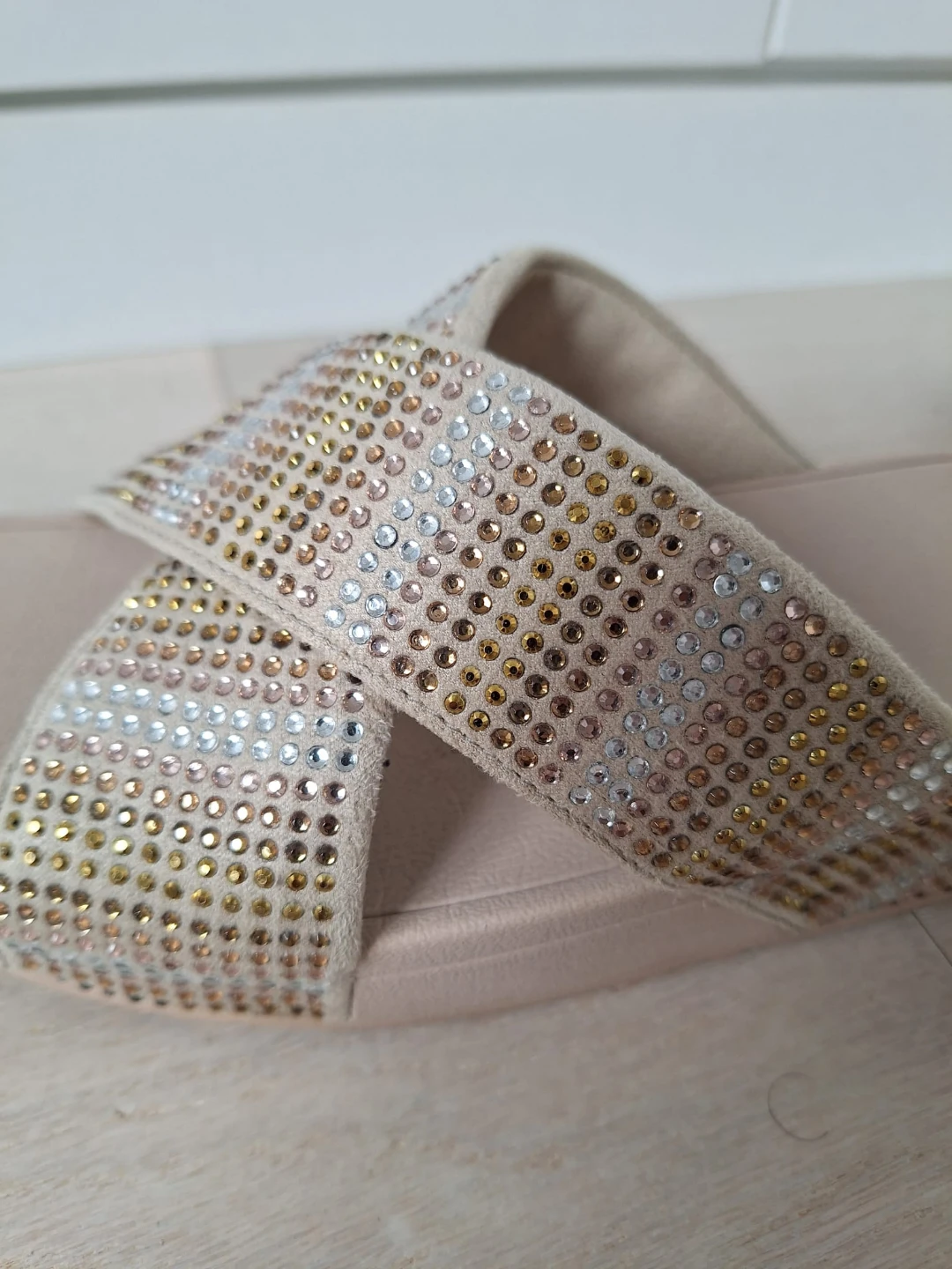 Fitflop Sparkly LuLu Cross Slide Sandals - photo 3