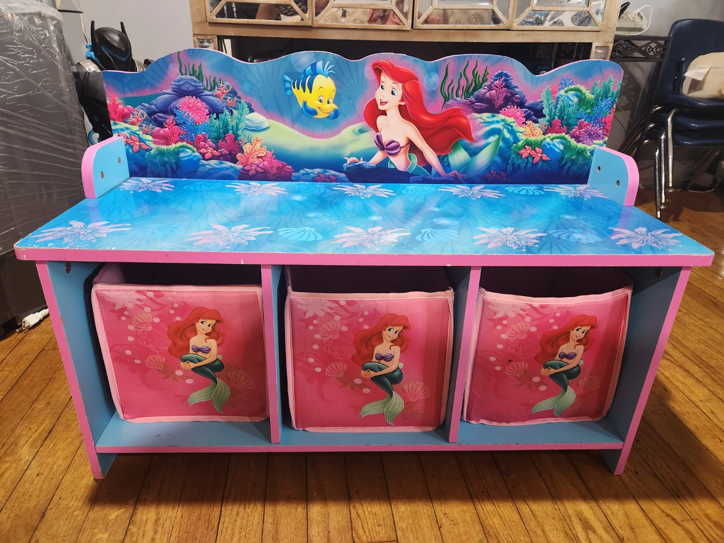 Disney The Little Mermaid Ariel Toy Storage Bench