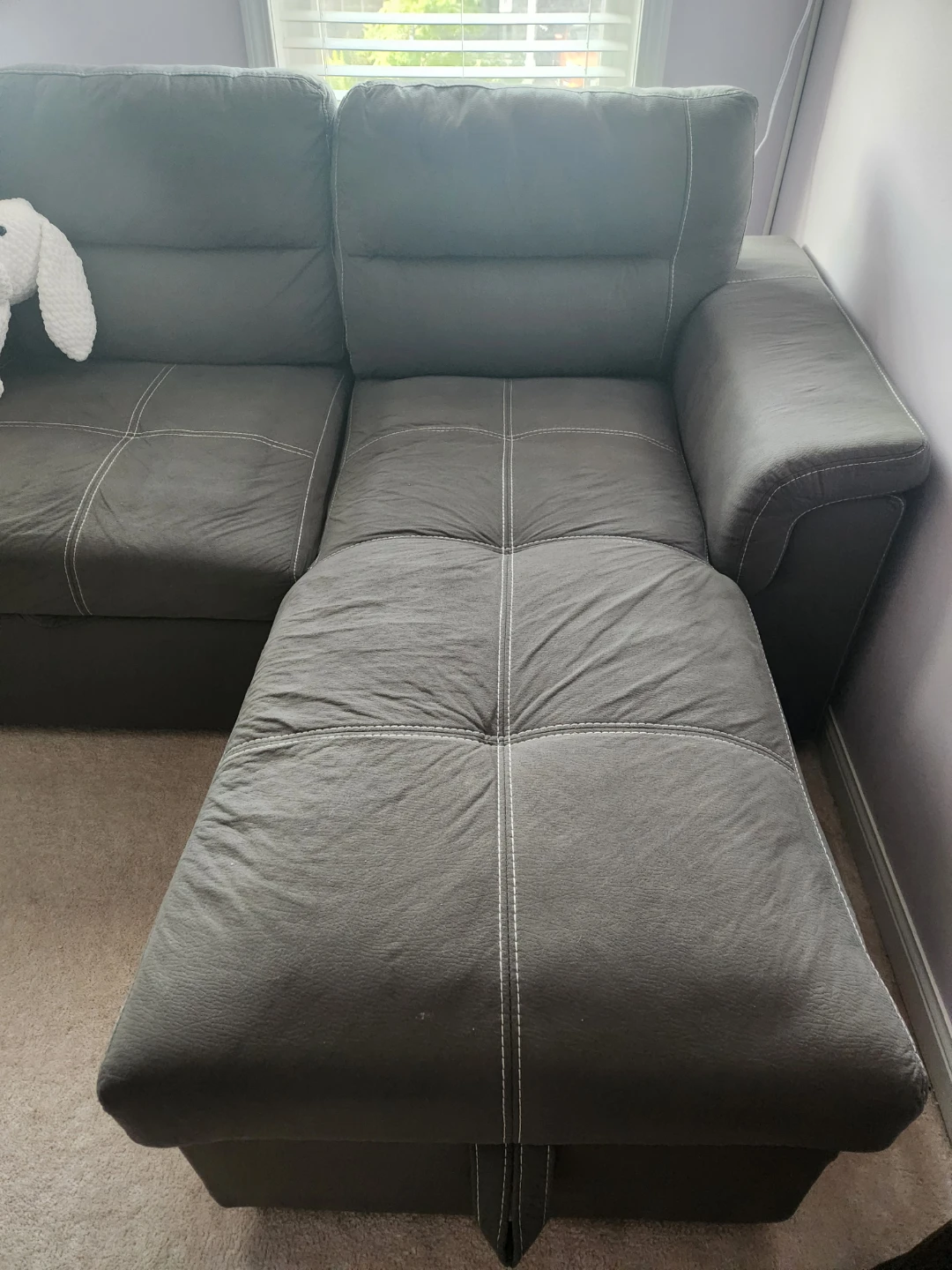 Grey Sectional sofa bed - photo 3