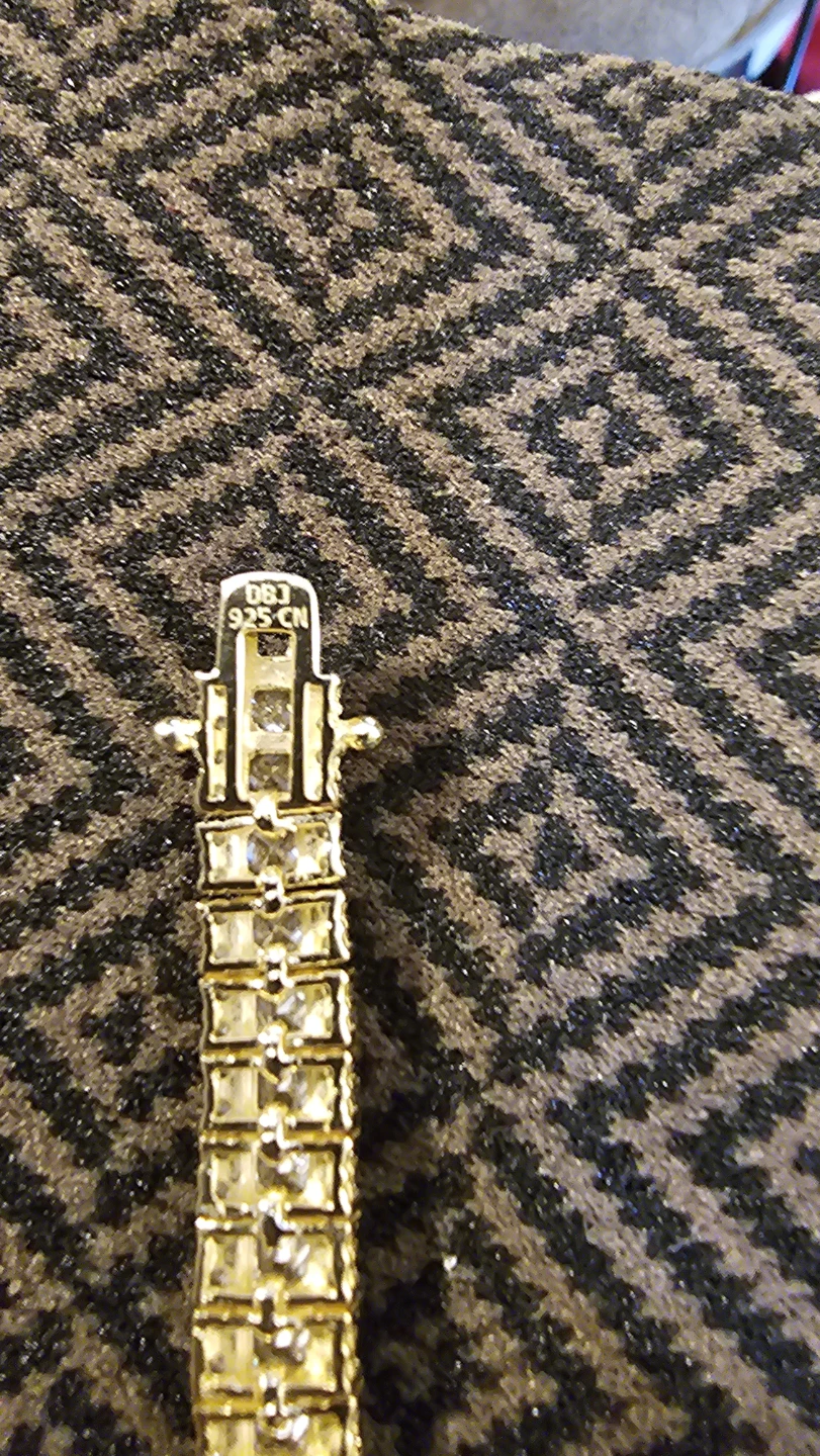 Silver bracelet with CZ stones - photo 2