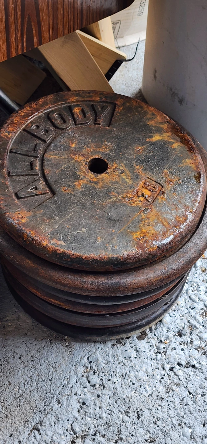 (7) Weight Plates 1 Inche 25 lbs each