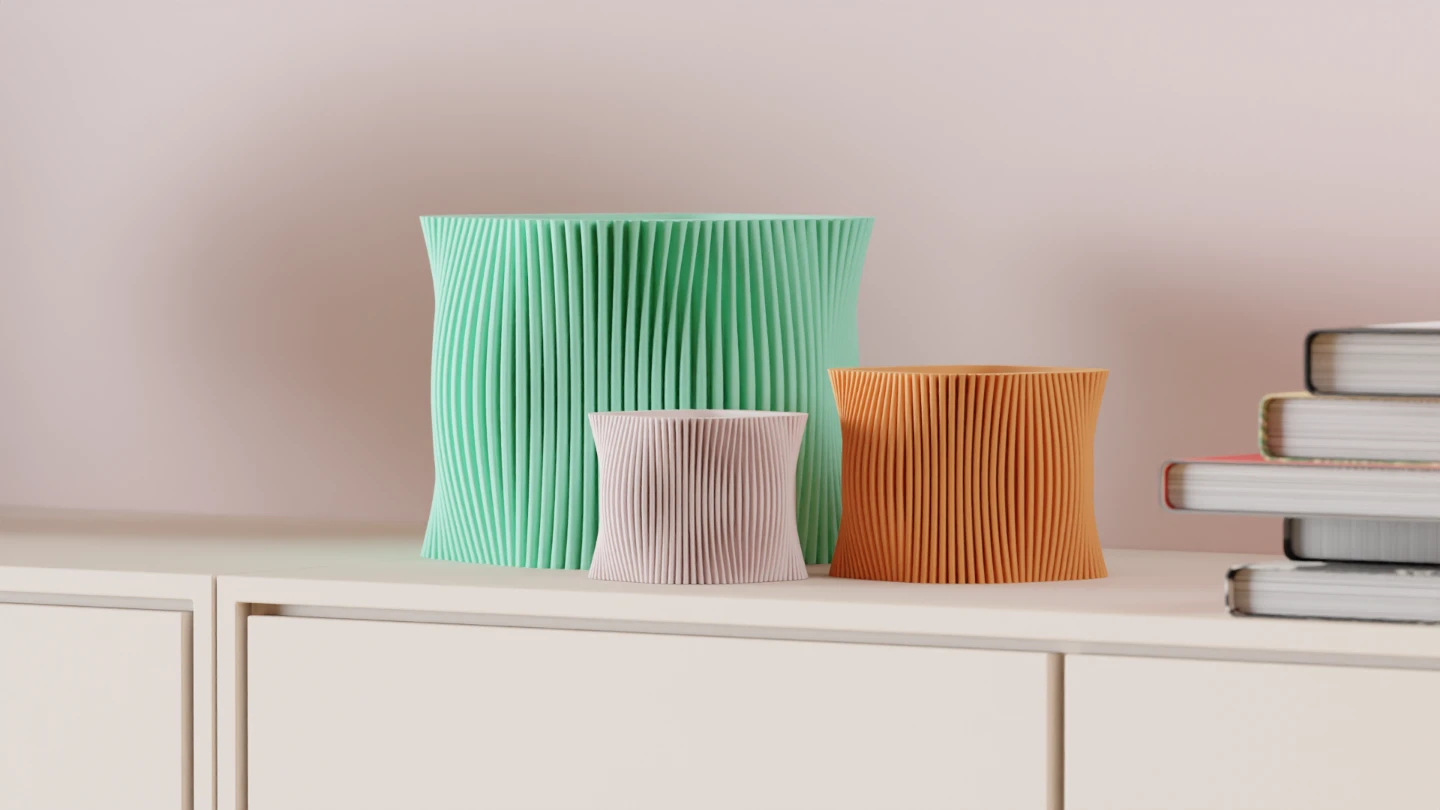 Wavy modern plant pot - photo 3