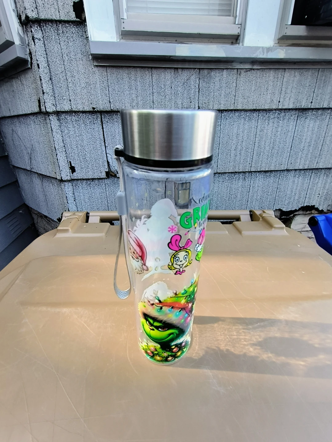The Grinch Christmas Tumbler Water Bottle