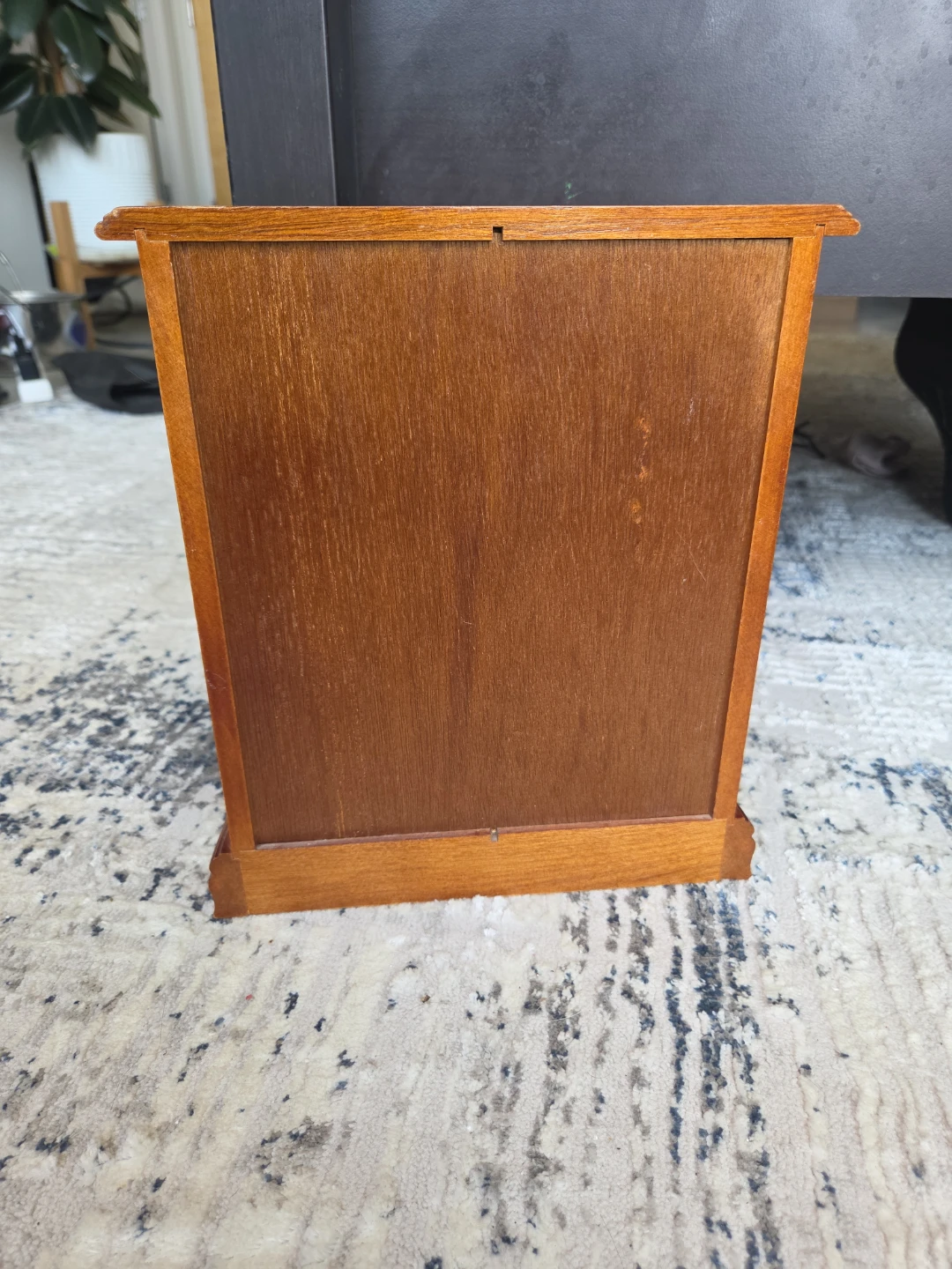 Wooden Jewellery Box with Drawers and Mirrored Door - photo 3