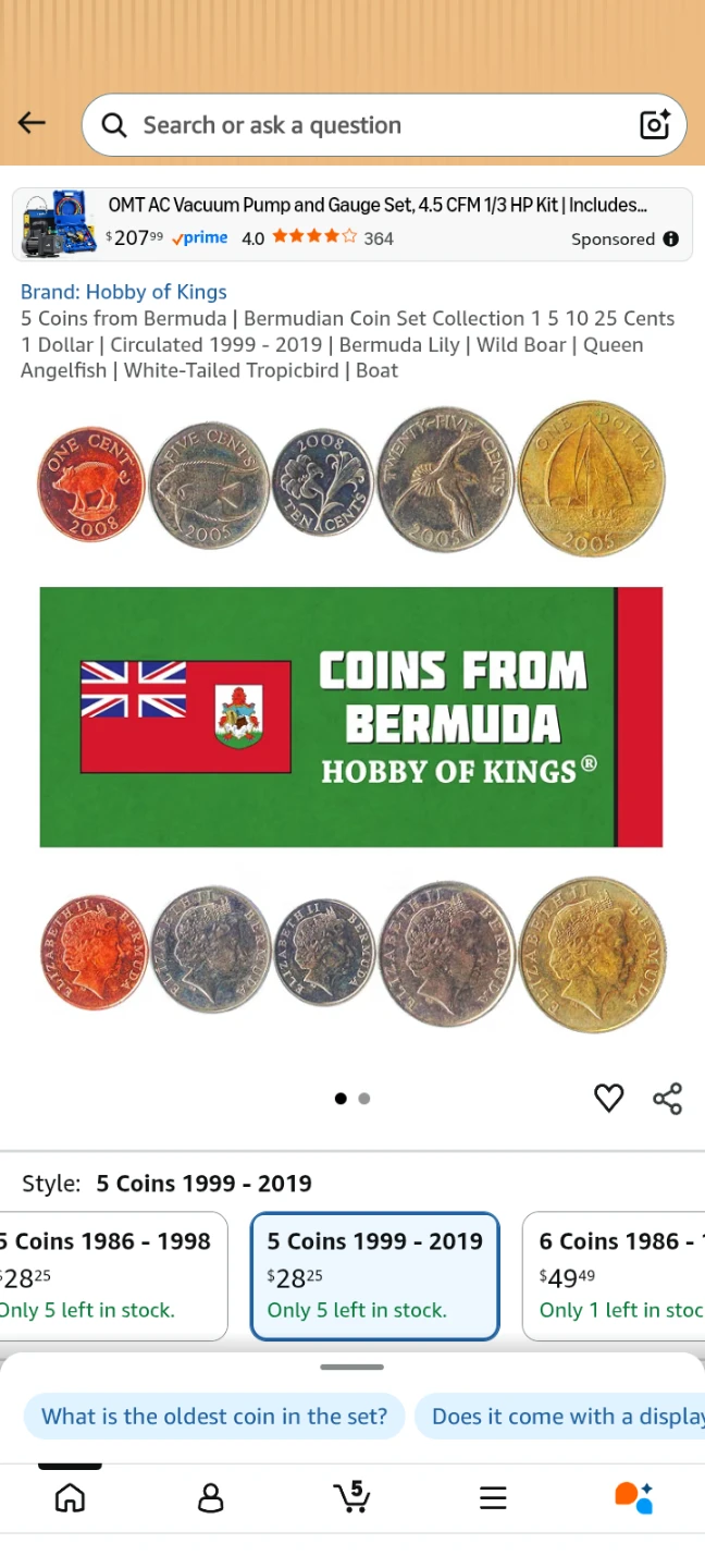 Collectable Coins (BERMUDA COINS COLLECTION)